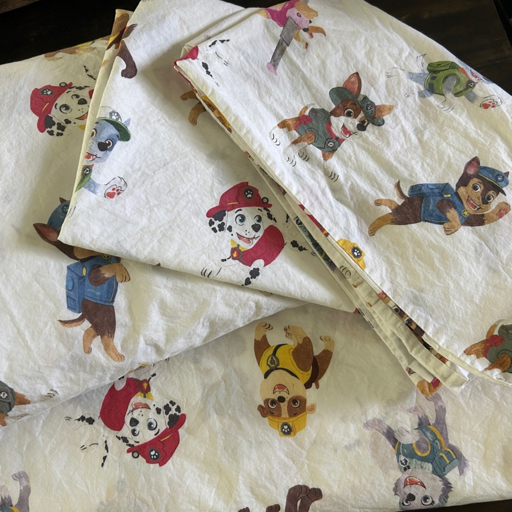 Pottery Barn Kids x Paw Patrol Full Double 4 piece Sheet Set